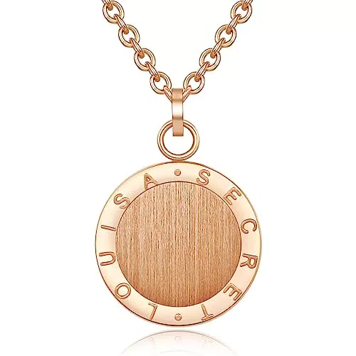 LOUISA SECRET Armband Damen Edelstahl Initial Anhänger Damen Verstellbare Kette Schmuck Damen Geburtstag Weihnachts Valentinstag Jahrestag Geschenk für Sie Frauen Mädchen MaMa