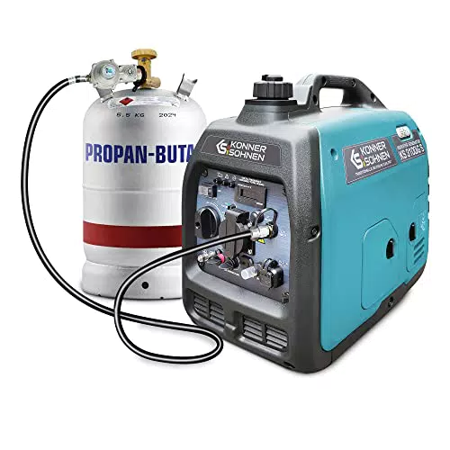 LPG/Benzin-Inverter-Generator KS 3100iG S von Könner & Söhnen. Notstromaggregat 3100 W