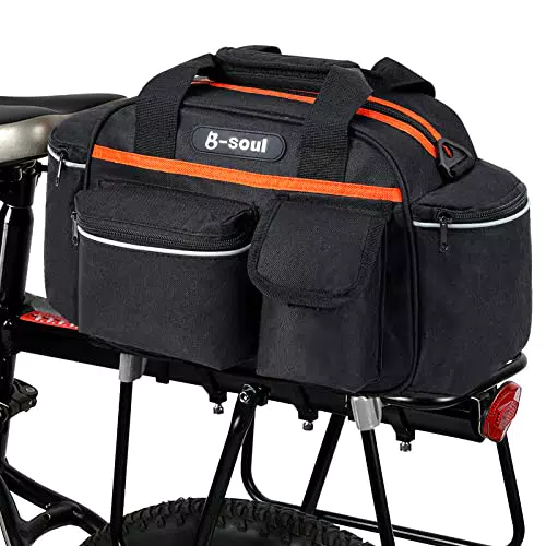 Luckits Fahrrad Gepäckträger Tasche, 13L Multifunktionale Packtasche für Fahrrad Sitz Outdoor Fahrrad Korb Schulter Handtasche Mountain Road Fahrrad Radfahren Rücksitztasche