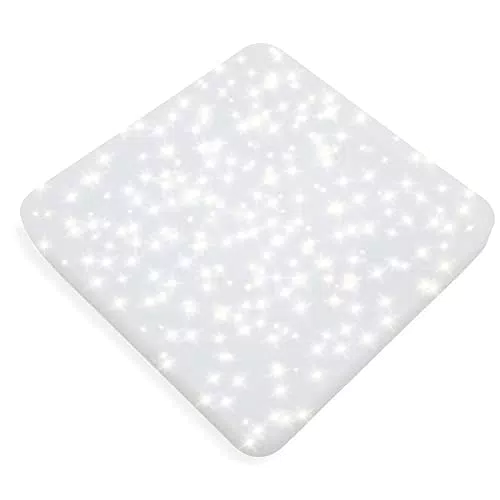 Lumare LED Deckenlampe Sternenhimmel, 24W 2000lm, 275x275x60mm eckig