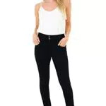 M17 Damen 5056242785736 Jeans mit hoher Taille, Doppelknopf