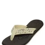 MADSea Damen Zehenstegpantolette Midnight Zehentrenner braun beige