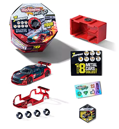 Majorette Tune Ups Series 2 Spielzeugauto aus Metall mit Chromeffekt zum Tunen