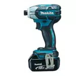 Makita Akku-Impulsschrauber 18 V / 5, 0 Ah, 2 Akkus und Ladegerät im MAKPAC