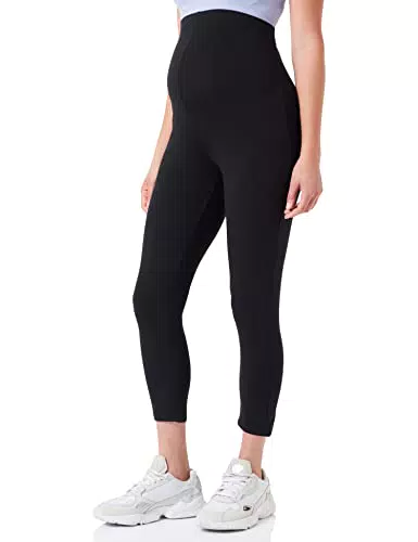 MAMALICIOUS Damen Mlemma 3/4 Jrs Legging 2-p E. A., Schwarz