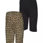 MAMALICIOUS Damen Mlemma Aop Jrs Biker Shorts 2-p E. A.