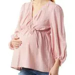 MAMALICIOUS Damen Mlkelly Tess 7/8 Wo Top 2f, Misty Rose