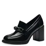 MARCO TOZZI Damen Loafer mit Absatz aus Kunstleder mit Kette