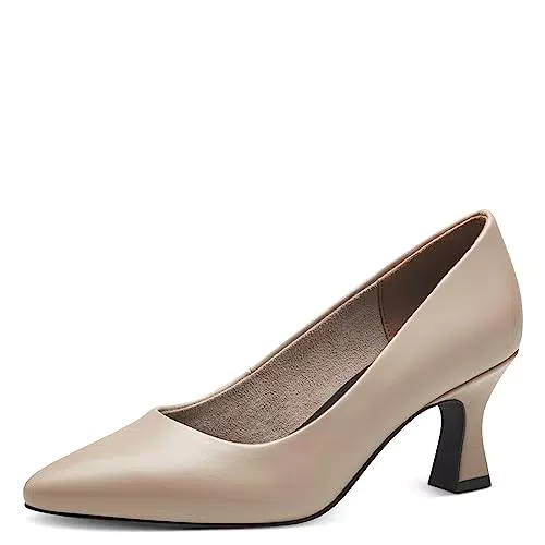 MARCO TOZZI Damen Pumps Blockabsatz Vegan, Grau, 39