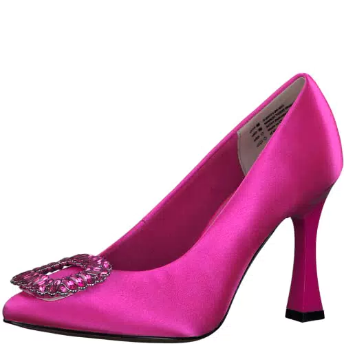 MARCO TOZZI Damen Pumps, Trapezabsatz, weiches FEEL ME Fußbett