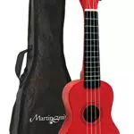 Martin Smith Sopran-Ukulele mit Ukulelentasche und Akkordbuch