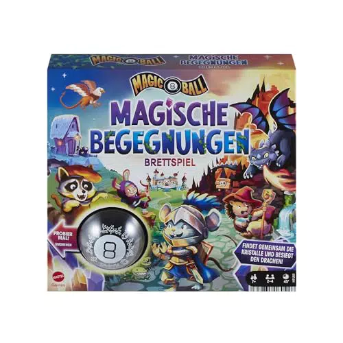 MATTEL GAMES Magic 8 Ball - Kooperatives Familien Brettspiel