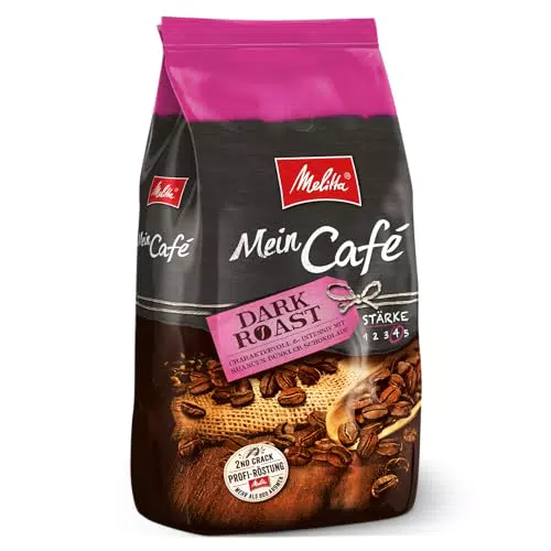 Melitta Mein Café Dark Roast, Ganze Kaffee-Bohnen 1kg