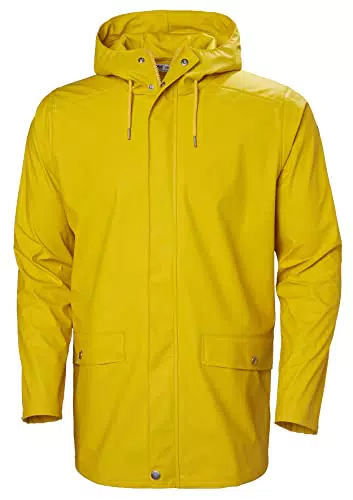 Mens Helly Hansen Moss Rain Coat, Essential Yellow