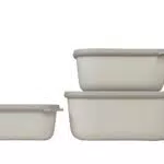 Mepal - Cirqula Multischüssel Set 3teilig rechteckig Nordic white 750
