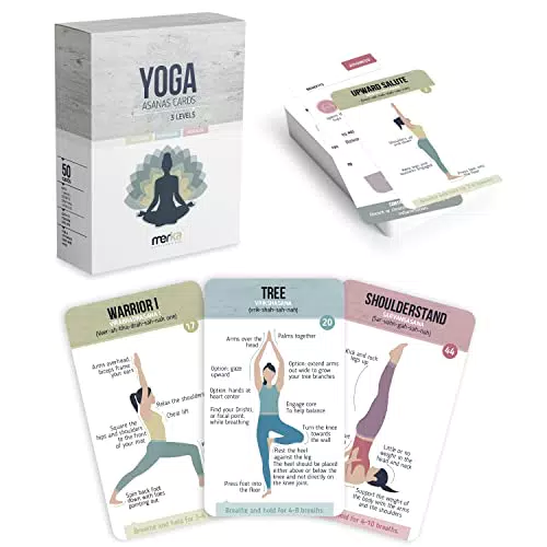 merka Yoga Pose Flashcards Ihr ultimatives Yoga-Zubehör für Anfänger und Meister