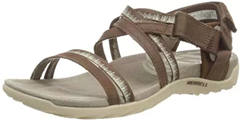 Merrell Damen Terran 3 Cush Lattice Sportsandale, J003276 Dark Earth
