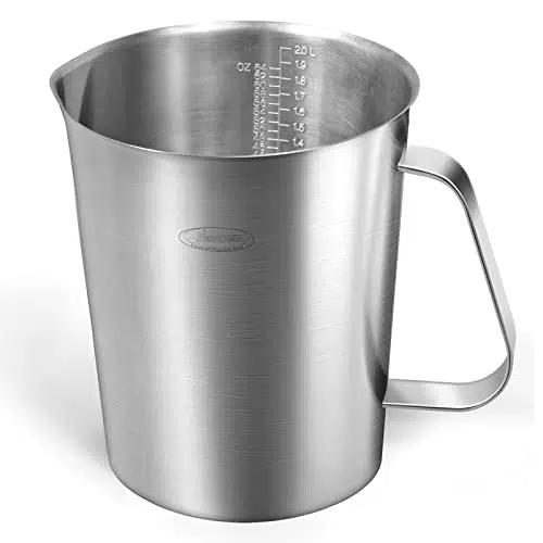 Messbecher, , Newness Edelstahl-Messbecher mit Markierung mit Griff