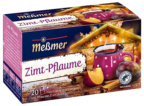 Meßmer Zimt Pflaume, Früchtetee mit Zimt und Pflaume-Zimt-Aroma