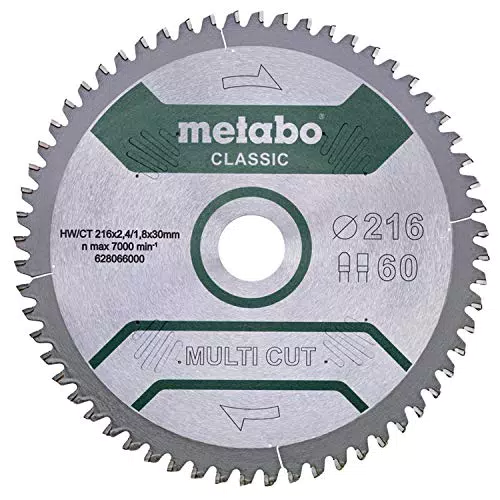 Metabo Sägeblatt "multi cut - classic", 216x2, 4/1