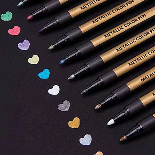 Metallic Marker Stifte Set, Ostern Basteln, 10 Farben