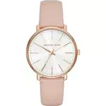 Michael Kors Damen Analog Quarz Uhr mit Leder Armband MK2741