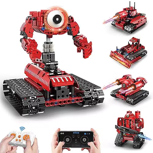 MILFECH 5-in-1 Roboter für Kinder, Roboticset mit App & Fernsteuerung