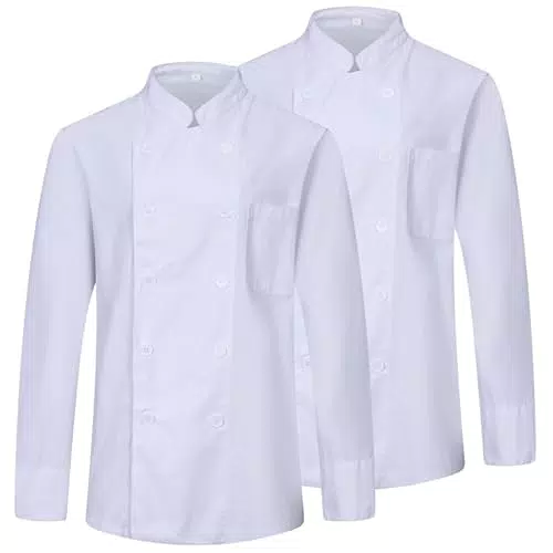 MISEMIYA - Pack 2 Einheiten -Herren Kochjacke - Herren Kochjacke - Hospitality Uniform - Ref.842 - XX-Large
