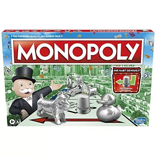 Monopoly Spiel, Familien-Brettspiel für 2 bis 6 Spieler
