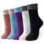MOSOTECH Warme Socken Damen Dicke Thermosocken Geschenke Wintersocken für Damen 5 Paar