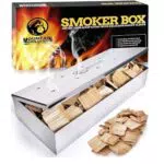 Mountain Grillers Edelstahl Räucherbox für BBQ - Grillspaß mit Aroma - Für Ball
