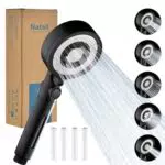 Nafall Duschkopf mit 4 PP Filter, Handbrause Wassersparend