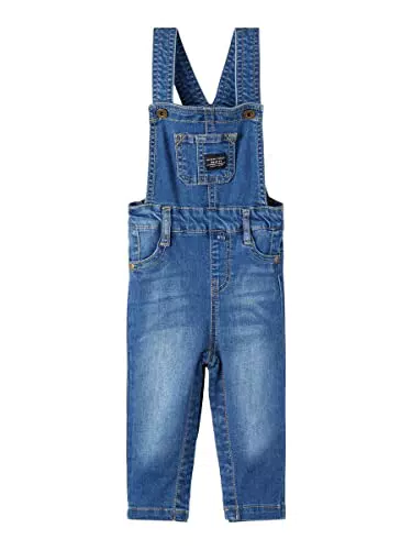 NAME IT Baby Jungen Jeans-Hose Latz mit Fronttasche