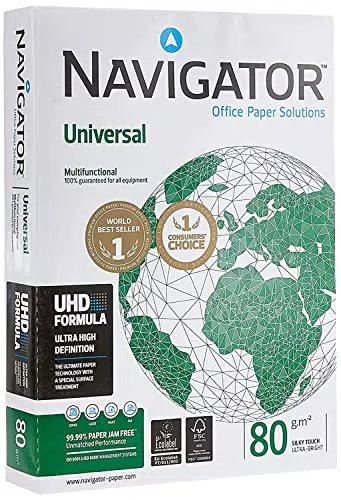 NAVIGATOR A4 UNIVERSAL; Druck- und Kopierpapier; A4; 1x500 Blatt; 80g