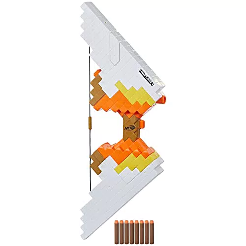 Nerf Minecraft Sabrewing motorisierter Bogen, mit 8 Nerf Darts und Bogen zum Nachladen