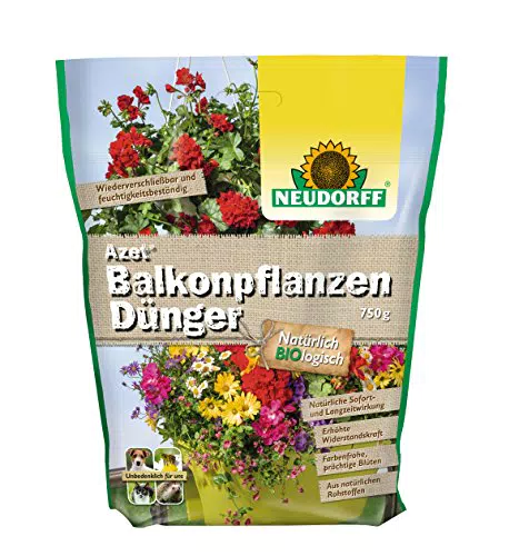 Neudorff Azet BalkonpflanzenDünger 750 g für üppig blühende Sommerblumen in Balkonkästen oder Kübeln auf der Terrasse