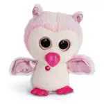 NICI Glubschis: Das Original Glubschis Eule Princess Holly 15 cm Kuscheltier Eule mit großen Augen Flauschiges Plüschtier mit großen Glitzeraugen Schmusetier für Kuscheltierliebhaber 46318