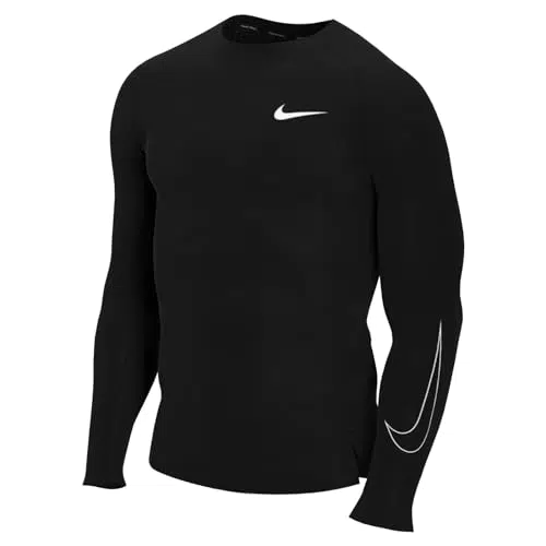 Nike Herren Np Df Ls Sweatshirt, Black/White, XX