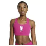 Nike Swoosh Icon Clash Hbr Sp21 Sports Bra Fireberry/White