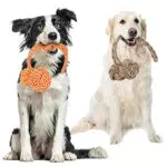 Nobleza - Hundespielzeugseil aus 100% Baumwolle, das der psychischen Gesundheit des Hundes zugute kommt ， Zahngesundheit und Zahnreinigung Arten von Hunden- 43cm