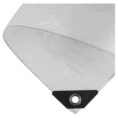 NOOR Abdeckplane Hobby 120g/m Weiß I 2 x 2 m I Allzweckplane für Schutz vor Witterung I Ideal geeignet für den Garten I UV-stabilisiert