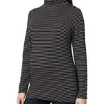 Noppies Maternity Damen Top ls YD Hayti T-Shirt, Black-P090