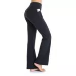 Occffy Bootcut Yogahose Damen Hohe Taille Flare Leggings Bootleg Schlaghose Sporthose mit Tasche für Yoga Pilates Fitness