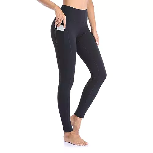 Occffy Sport Leggings Damen High Waist Sporthose mit Taschen Blickdicht Gym Leggins Damen Sports Yogahose Fitnesshose P107