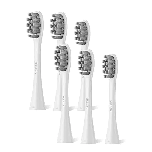 Oclean Ersatz-Zahnbürstenköpfe, 6 Packungen, weiß
