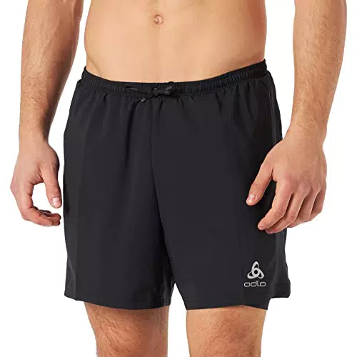 Odlo Herren 2-in-1 Laufshorts ESSENTIALS 5 INCH, black