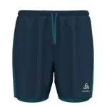 Odlo Herren 2-in-1 Laufshorts ESSENTIALS 5 INCH, blue wing teal - saxony blue