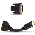 Oehlbach HS/DVI Adapter - Adapter HDMI Buchse auf DVI-D Stecker - Hohe Kontaktsicherheit & Bidirektional einsetzbar - schwarz