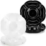 Okllen 12 Pack 5 Sektional Rundes Kunststoff-Serviertablett