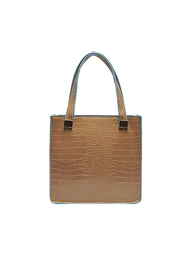 ONLY Damen Onlpetra Croco Pu Tote Bag Schultertasche